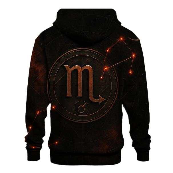 Scorpio Mars Retrograde Talisman Design printed hoodies