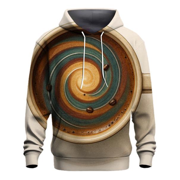 Latte Orbit Swirl heavyweight hoodies
