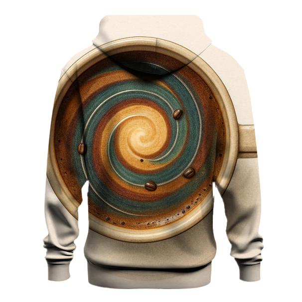 Latte Orbit Swirl heavyweight hoodies