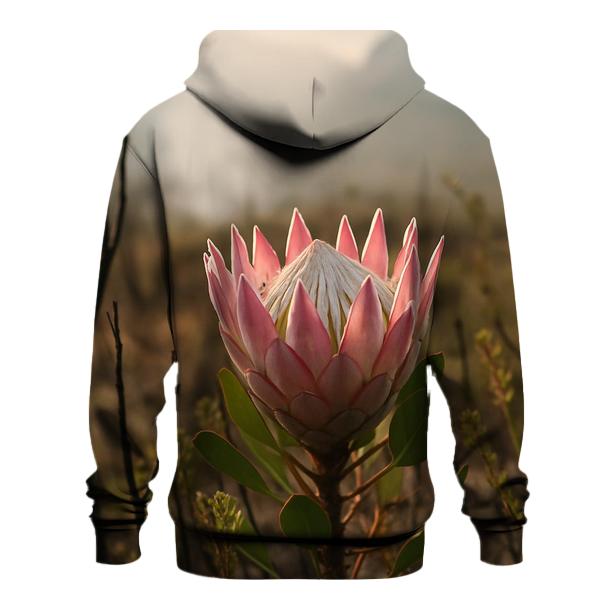King Protea In Fynbos After A Controlled Burn hoodie designs