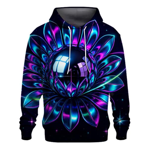 Chrome Orbit Disco Bloom printed hoodies