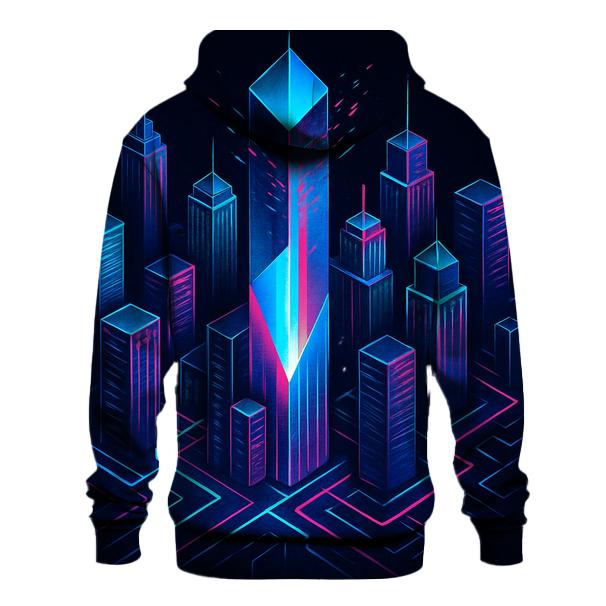 Glitch Prism City Poster hoodie trends