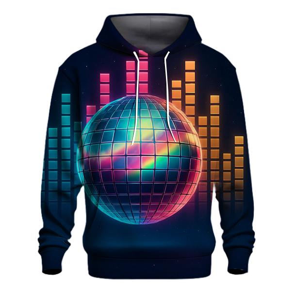 Disco Ball Aurora Grid designer hoodies