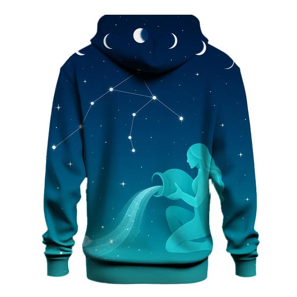 Aquarius Water Bearer Constellation Pour designer hoodies