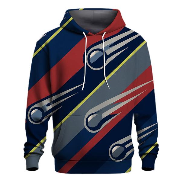 Chromed Comet Racing Stripes embroidered hoodies