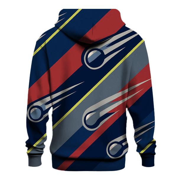 Chromed Comet Racing Stripes embroidered hoodies