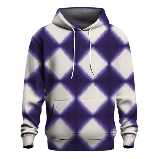 Itajime Nebula Lattice Clamp Resist embroidered hoodies