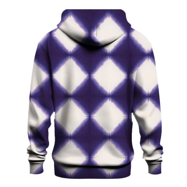 Itajime Nebula Lattice Clamp Resist embroidered hoodies
