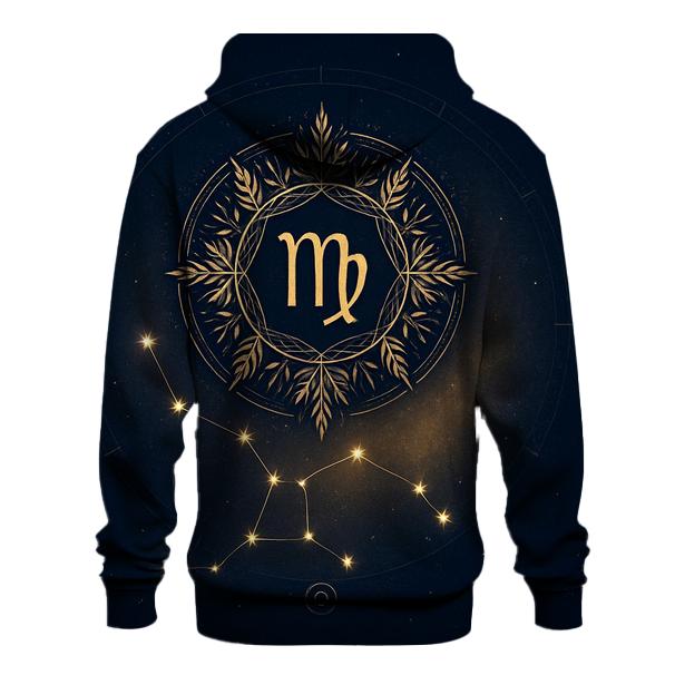 Virgo Harvest Maiden Celestial Mandala custom hoodies