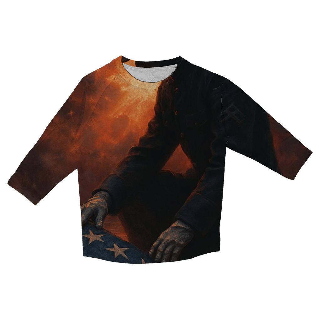 Afterglow Sentinel Over The Folded Colors trendy 3/4 sleeve tops