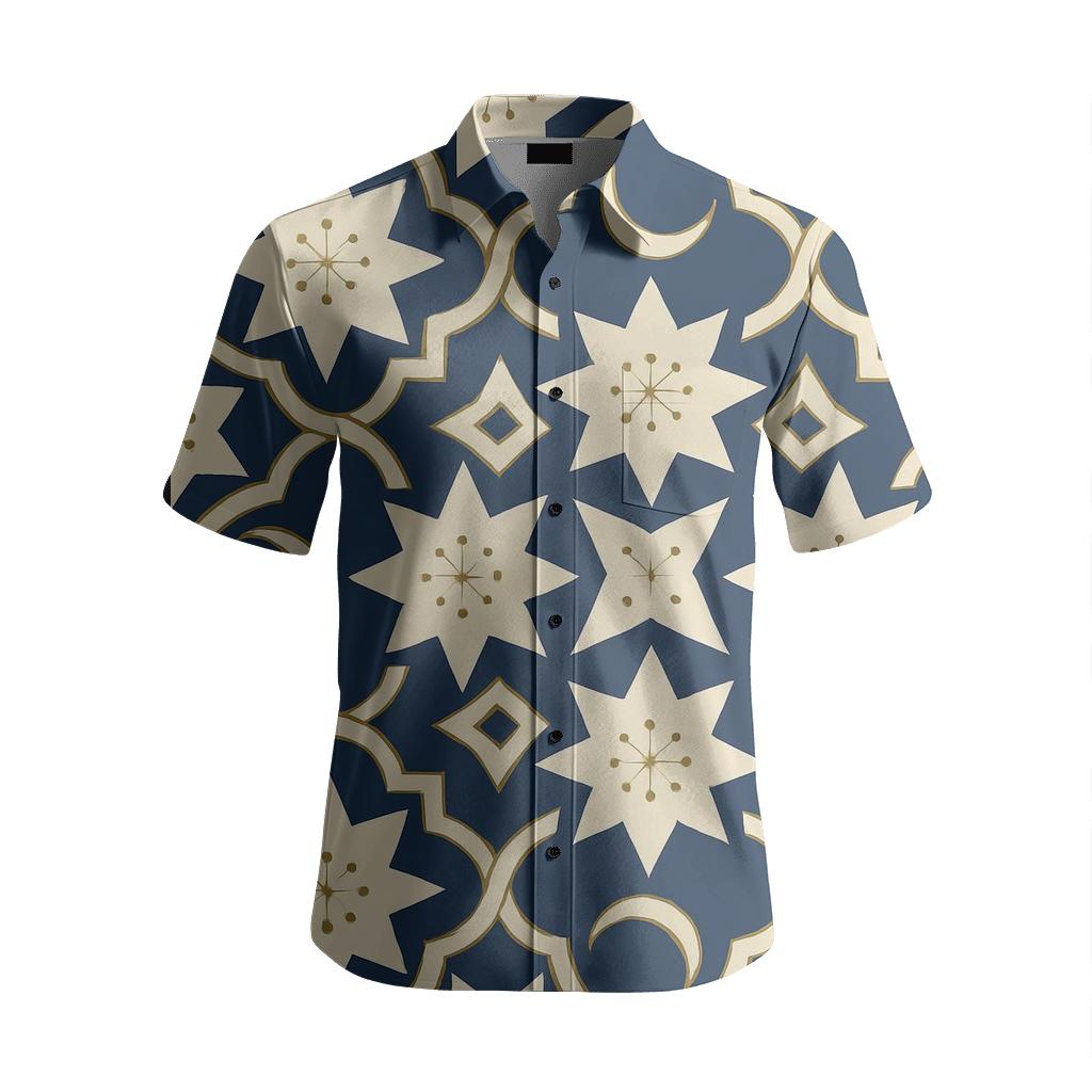 Asterism Arabesque Stellar Lattice stylish threadwork shirts