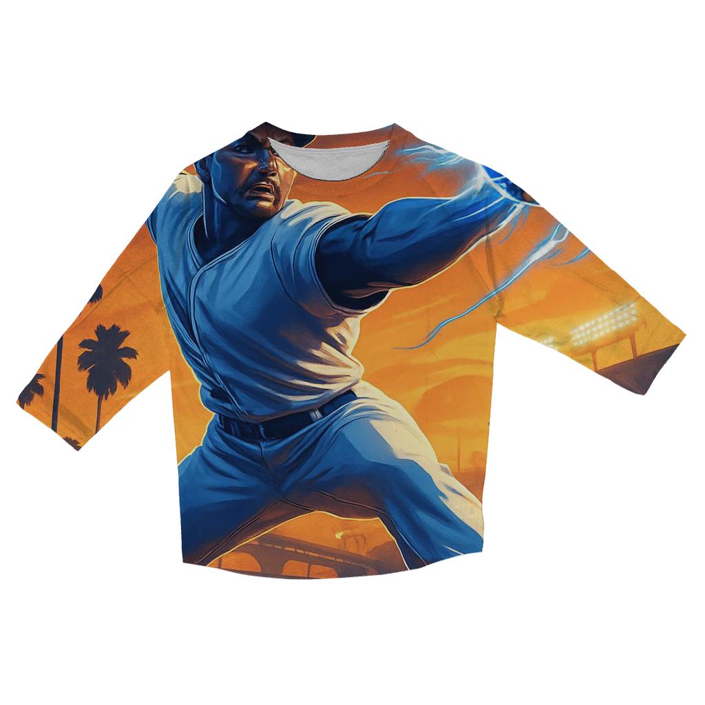 Chrome Fastball Over Sunset Freeway stylish quarter sleeve tops
