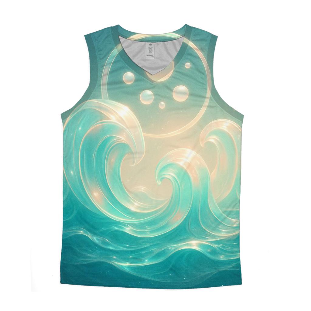 Prismatic Tide Cathedral graphic print tank tops