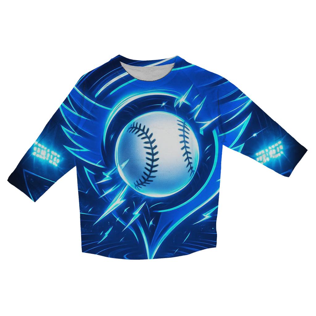 Kinetic Wingburst Blue Jays Fastball custom 3/4 sleeve shirts