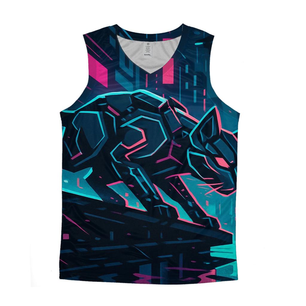 Neon Alley Circuit Prowler graphic print tank tops