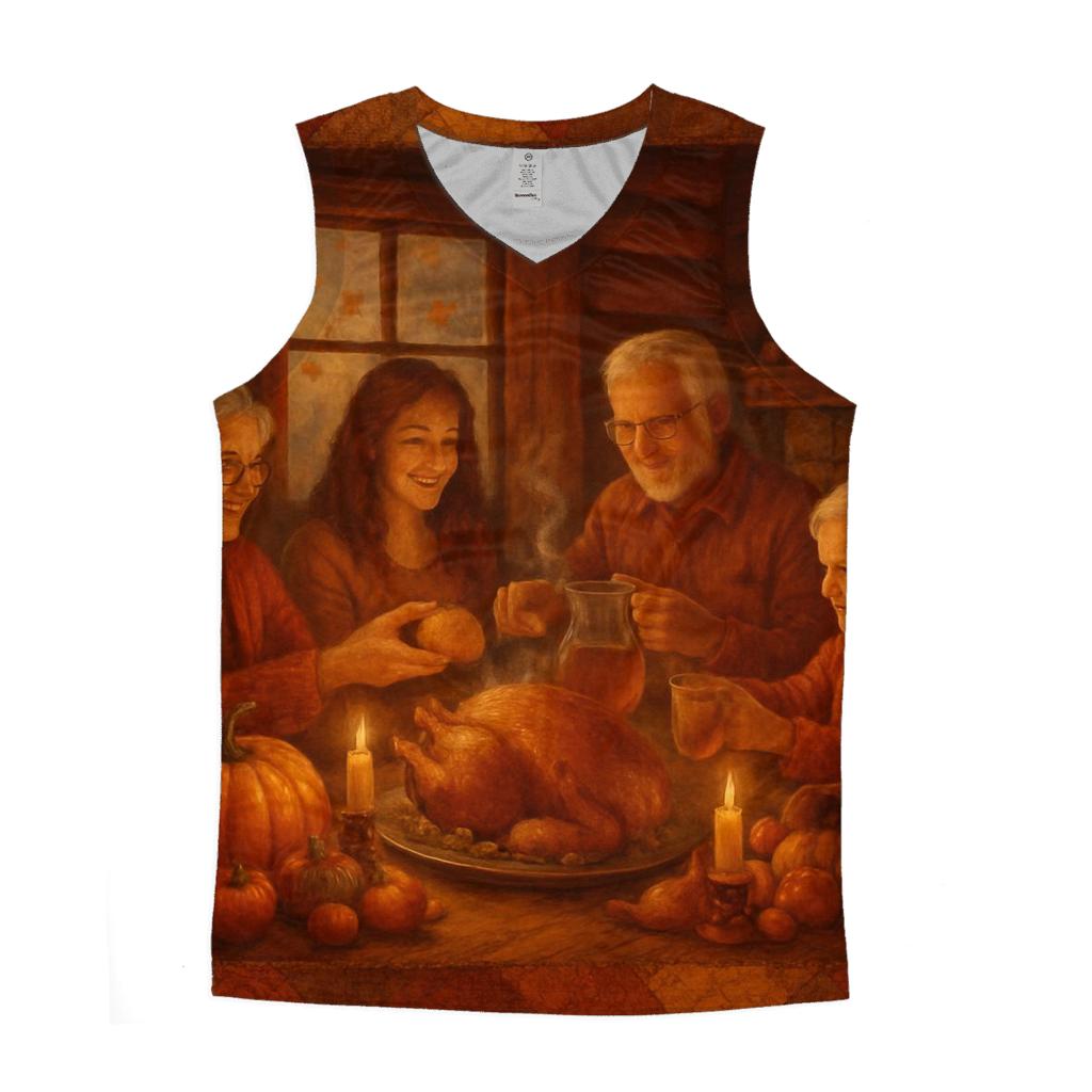 Candlelit Gratitude Cabin Feast casual summer tank tops
