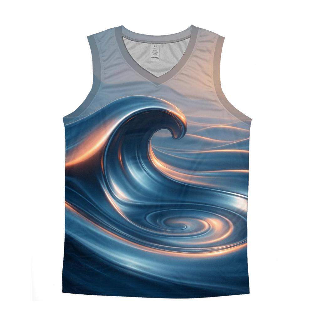 Chrome Drift Mirage Dunes sports performance tank tops