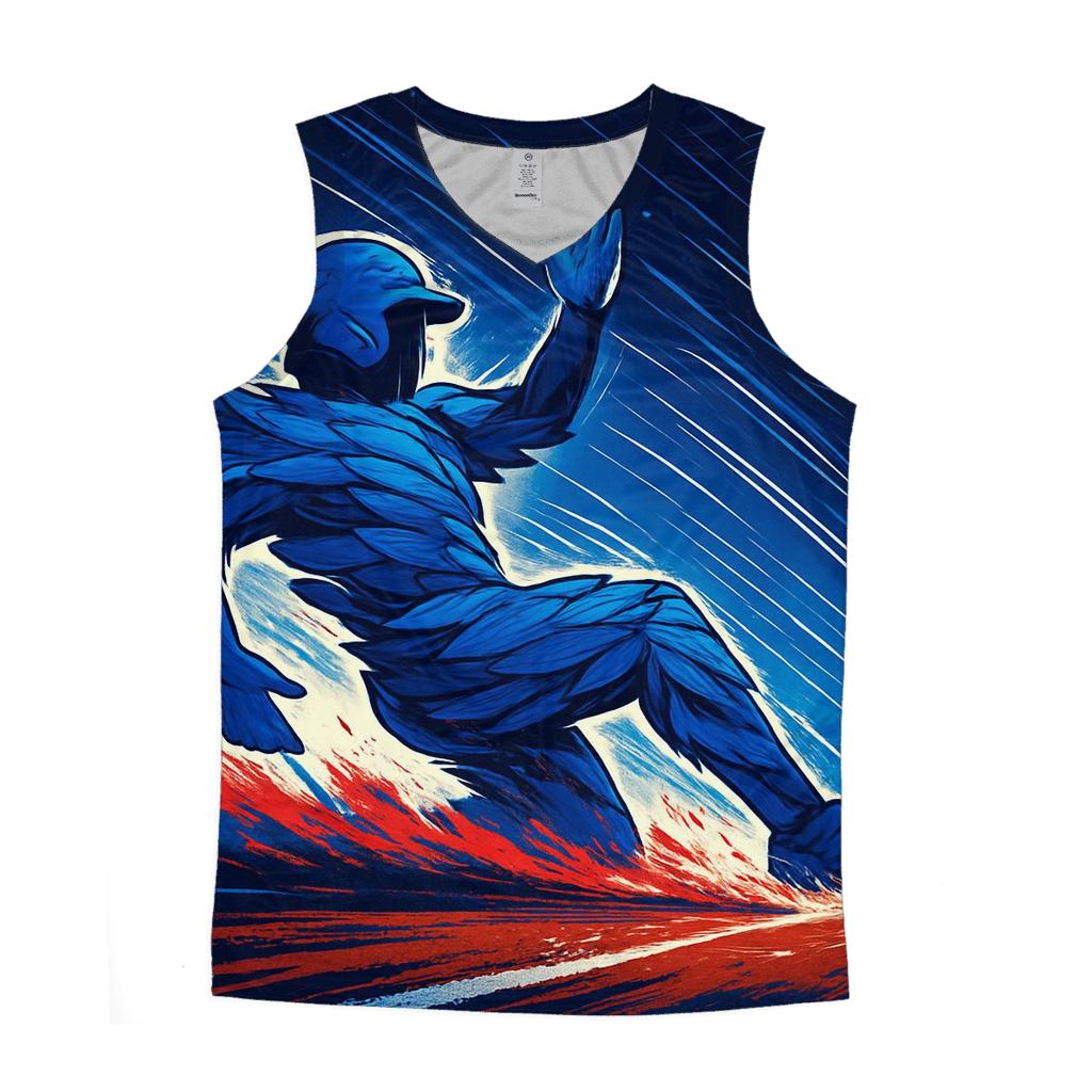 Feather Spiral Slider With Blue Jays Motion stylish racerback tanks