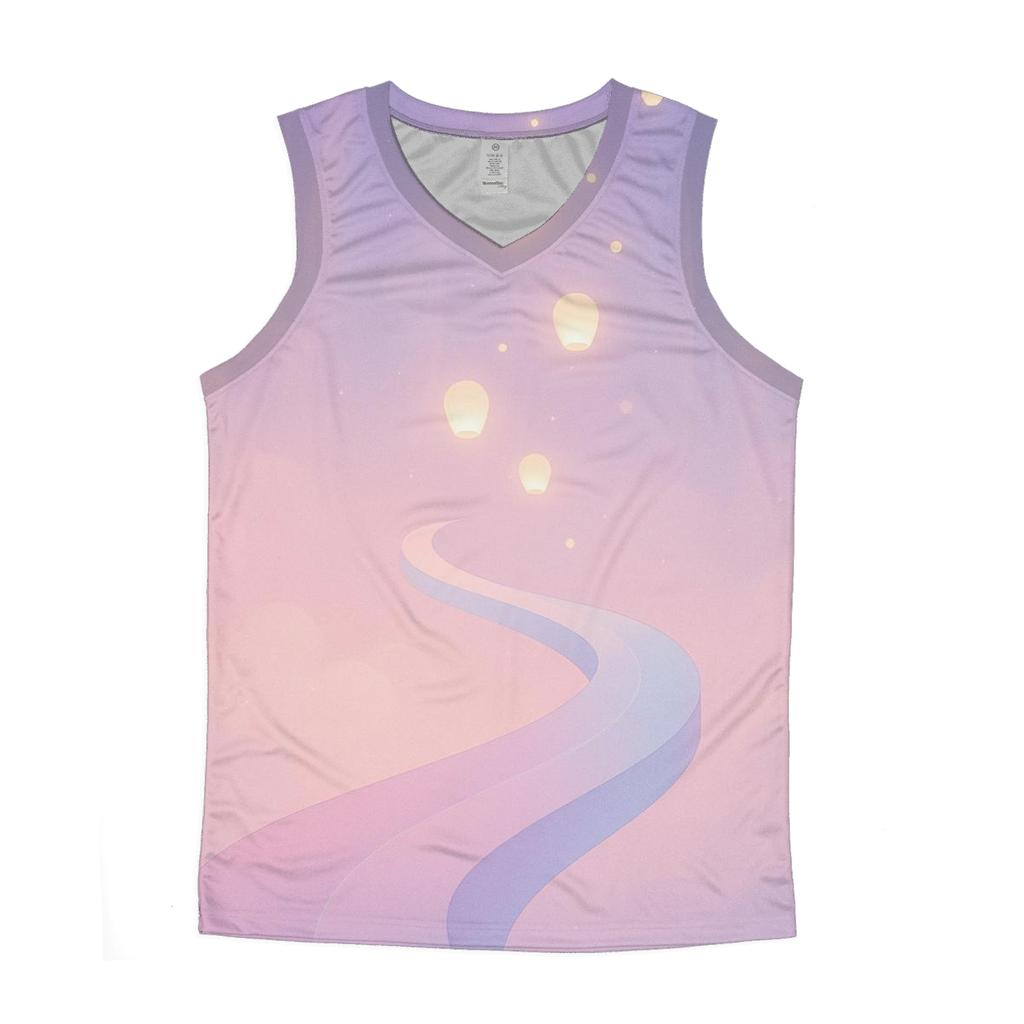 Pastel Aurora Lantern Skyway stylish racerback tanks