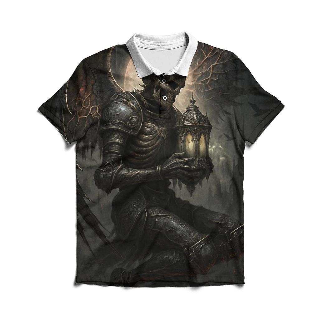 The Ossuary Seraph Of Black Candle Rain custom polo shirts