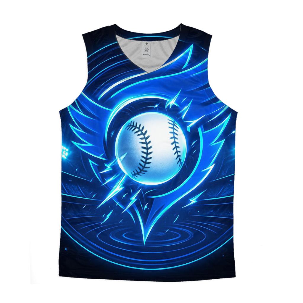 Kinetic Wingburst Blue Jays Fastball cotton sleeveless tops