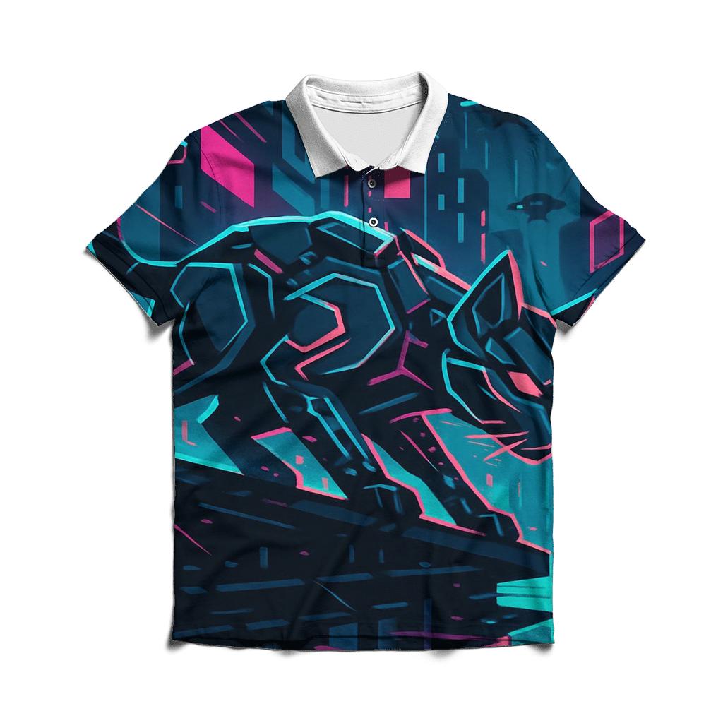 Neon Alley Circuit Prowler premium cotton polo shirts