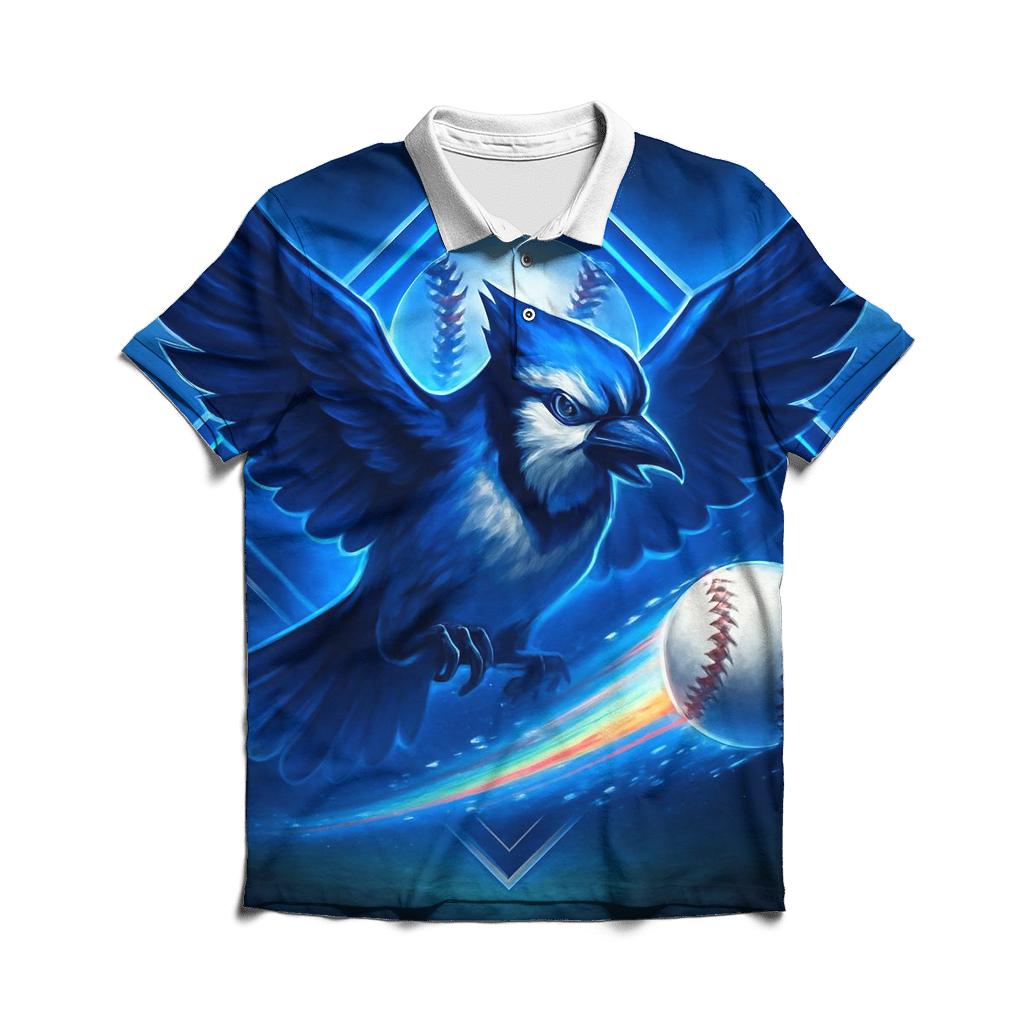 Blue Jays Aurora Diamond Breakthrough branded logo polo shirts