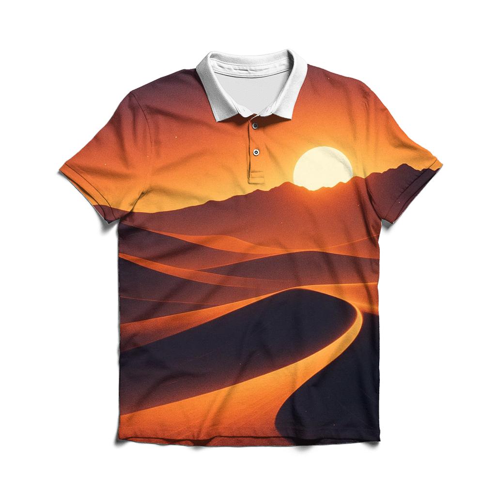 Desert Shadowline Ember personalized polo shirts