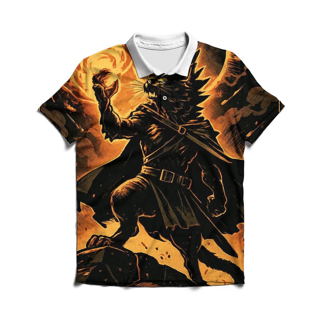 Obsidian Sun Lionheart Cat stylish collar polo tees