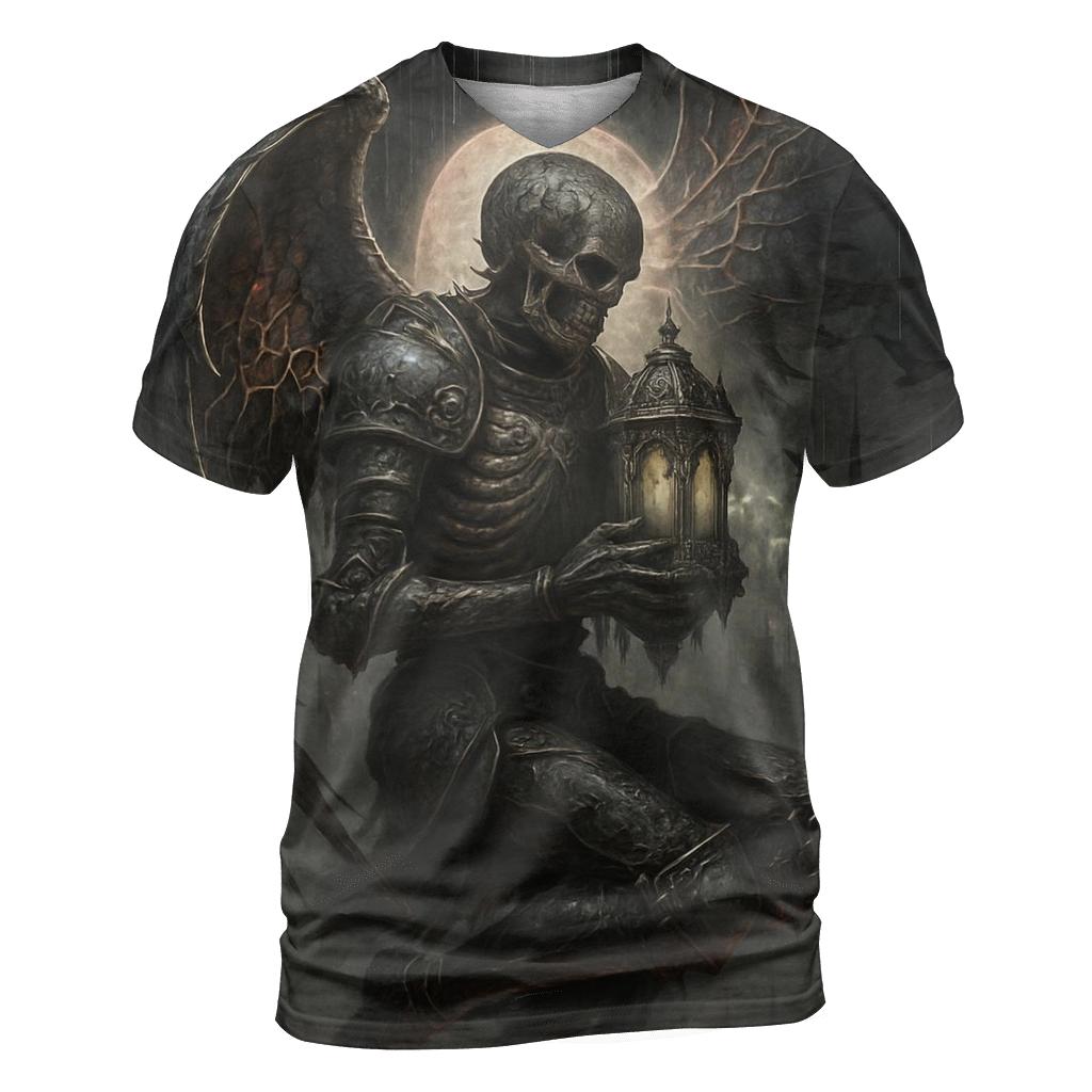 The Ossuary Seraph Of Black Candle Rain trendy printed shirt styles