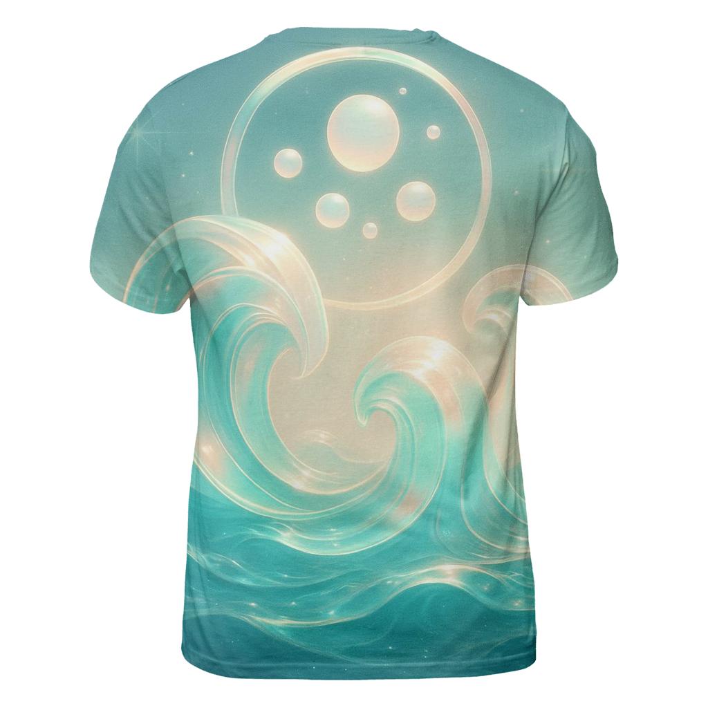 Prismatic Tide Cathedral artistic all-over print tops