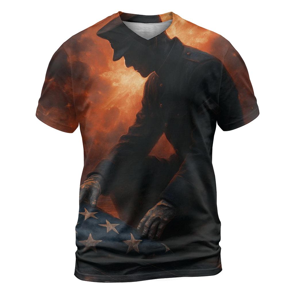 Afterglow Sentinel Over The Folded Colors trendy printed shirt styles