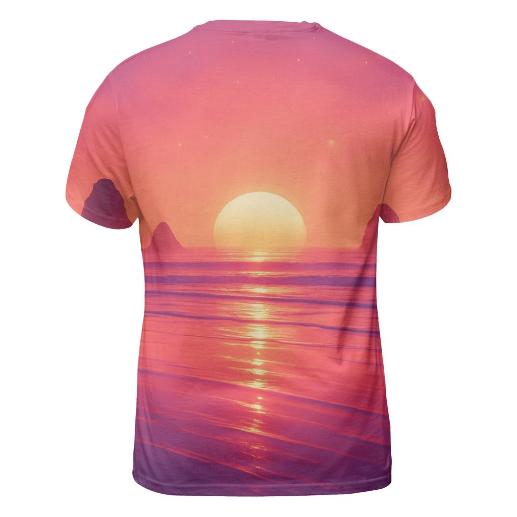 Tidal Mirror Sundown statement graphic shirts