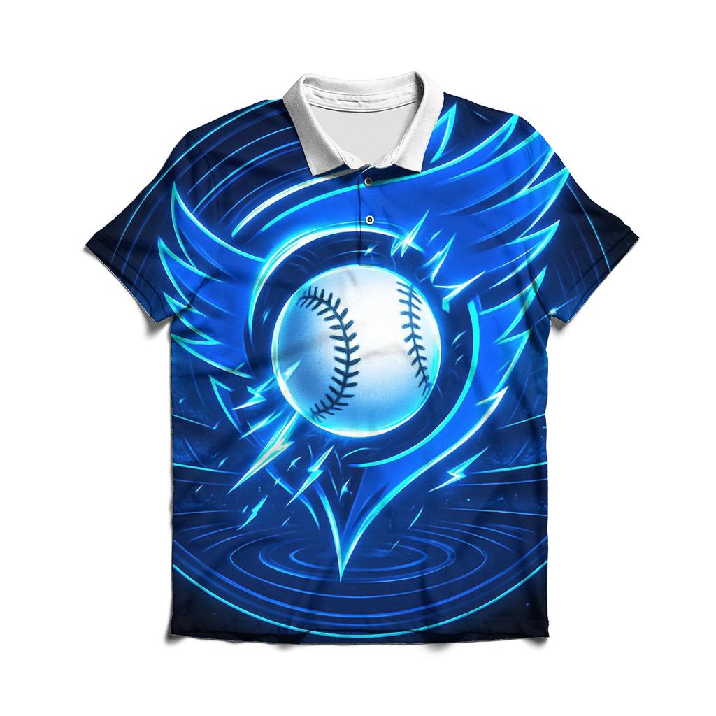 Kinetic Wingburst Blue Jays Fastball classic pique polos