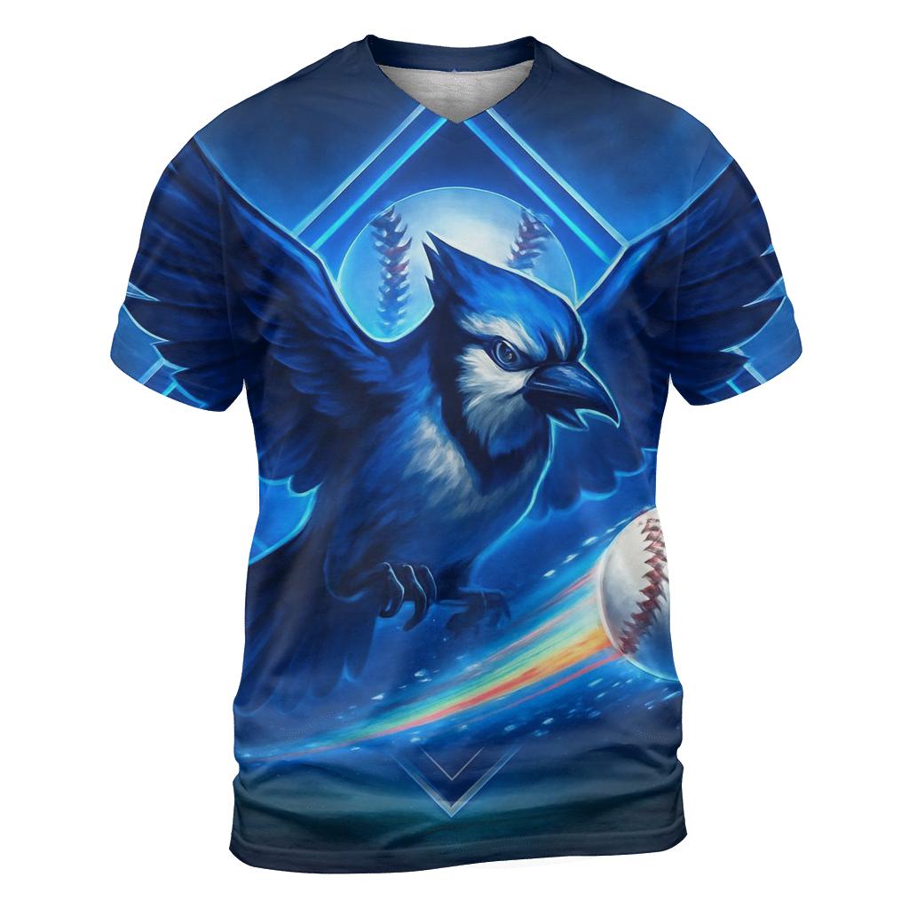 Blue Jays Aurora Diamond Breakthrough vibrant all-over design tees