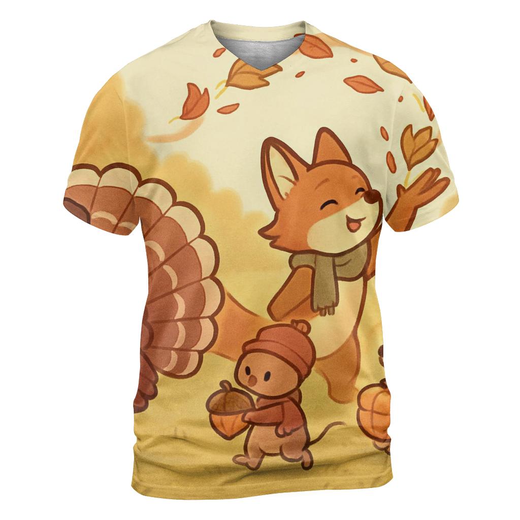 Woodland Harvest Parade At Sunlit Meadow personalized full print shirts