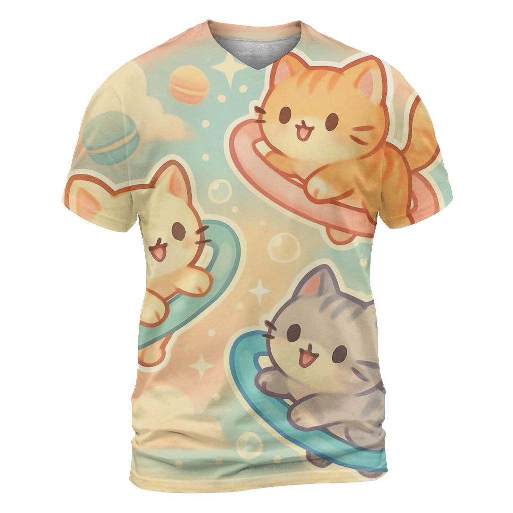 Sugar Cloud Kitten Carousel statement graphic shirts
