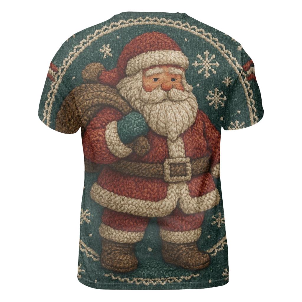 Knitted Blizzard Patch Santa designer pattern shirts