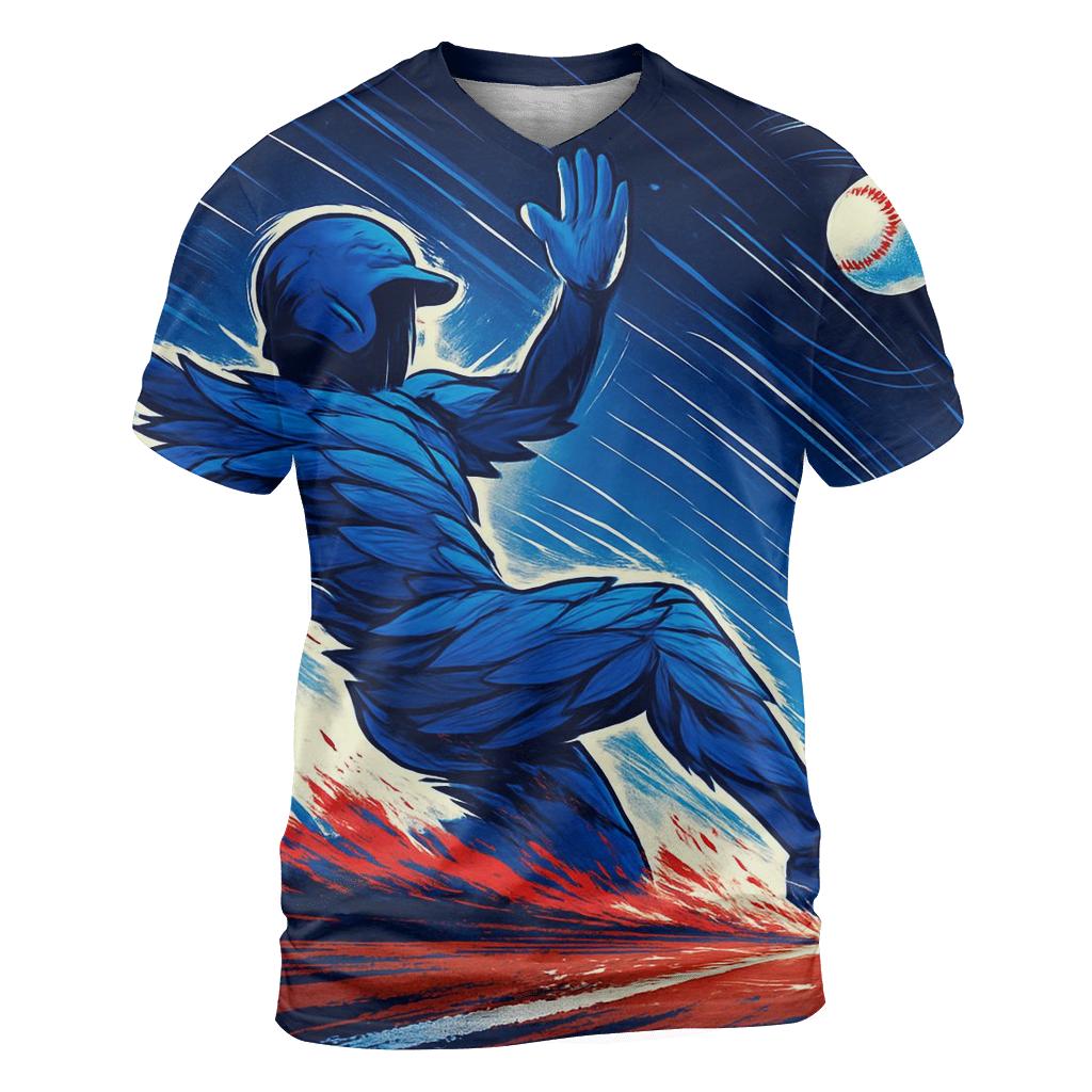 Feather Spiral Slider With Blue Jays Motion personalized full print shirts
