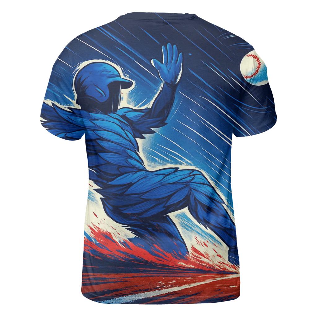 Feather Spiral Slider With Blue Jays Motion personalized full print shirts