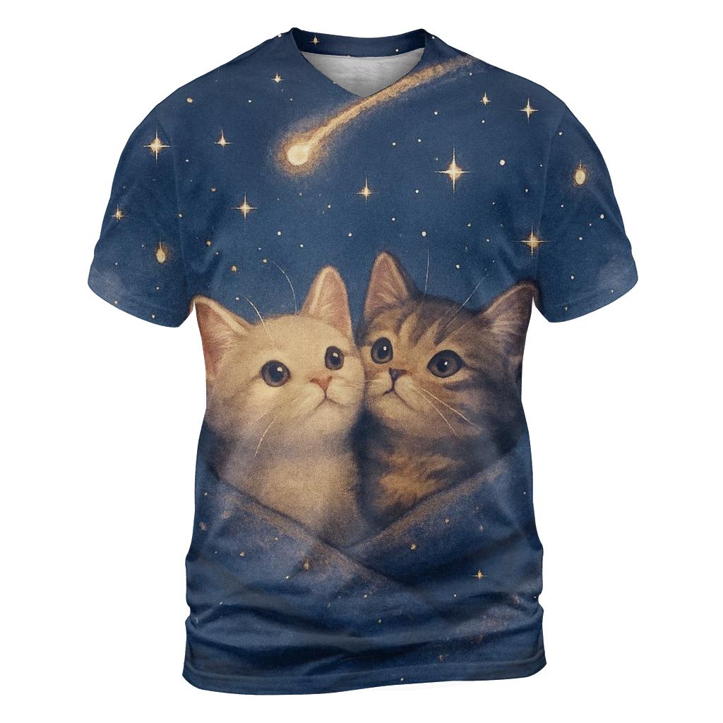 Stargazer Blanket Nest Comet Glow artistic all-over print tops