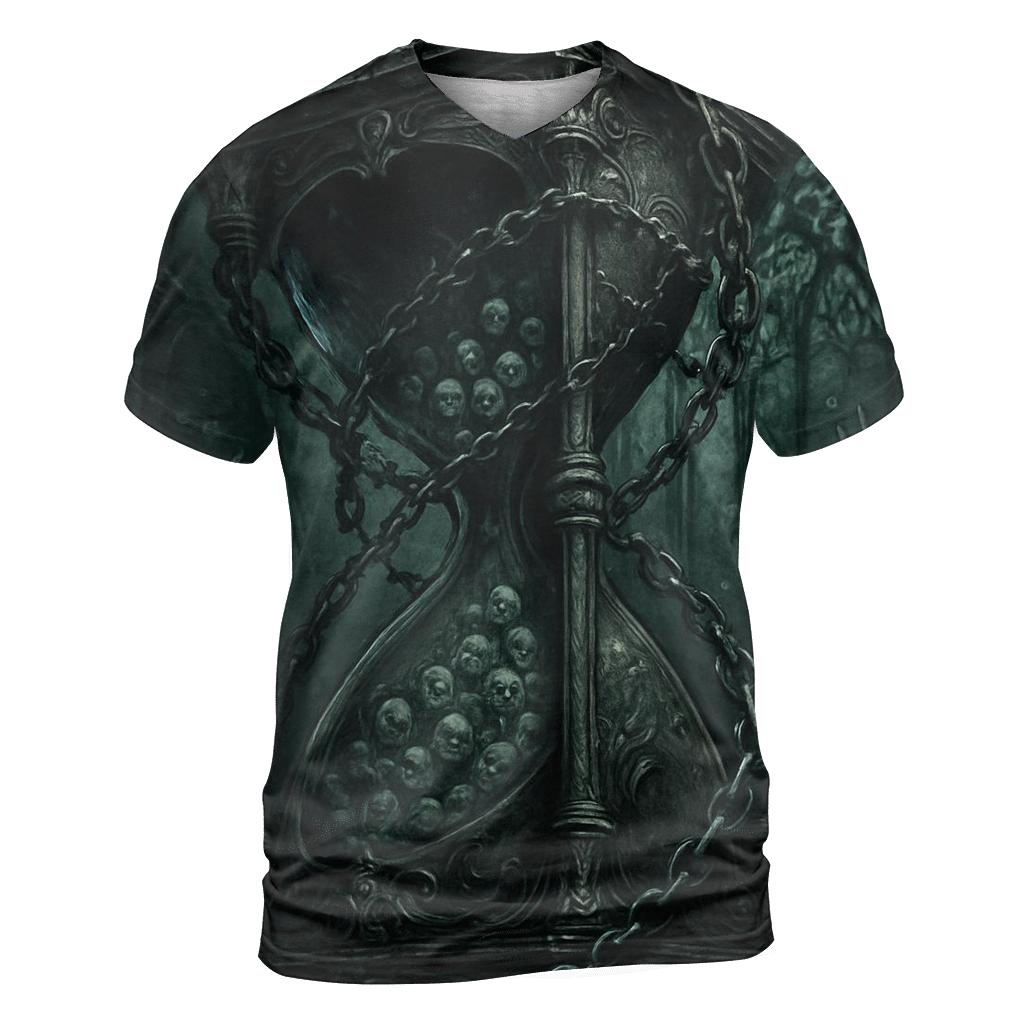 The Hourglass Of Chained Souls In The Drowned Cathedral designer pattern shirts