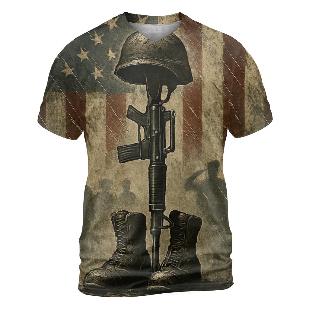 Boots Rifle Helmet Vigil In Rain Washed Colors custom all-over print shirts
