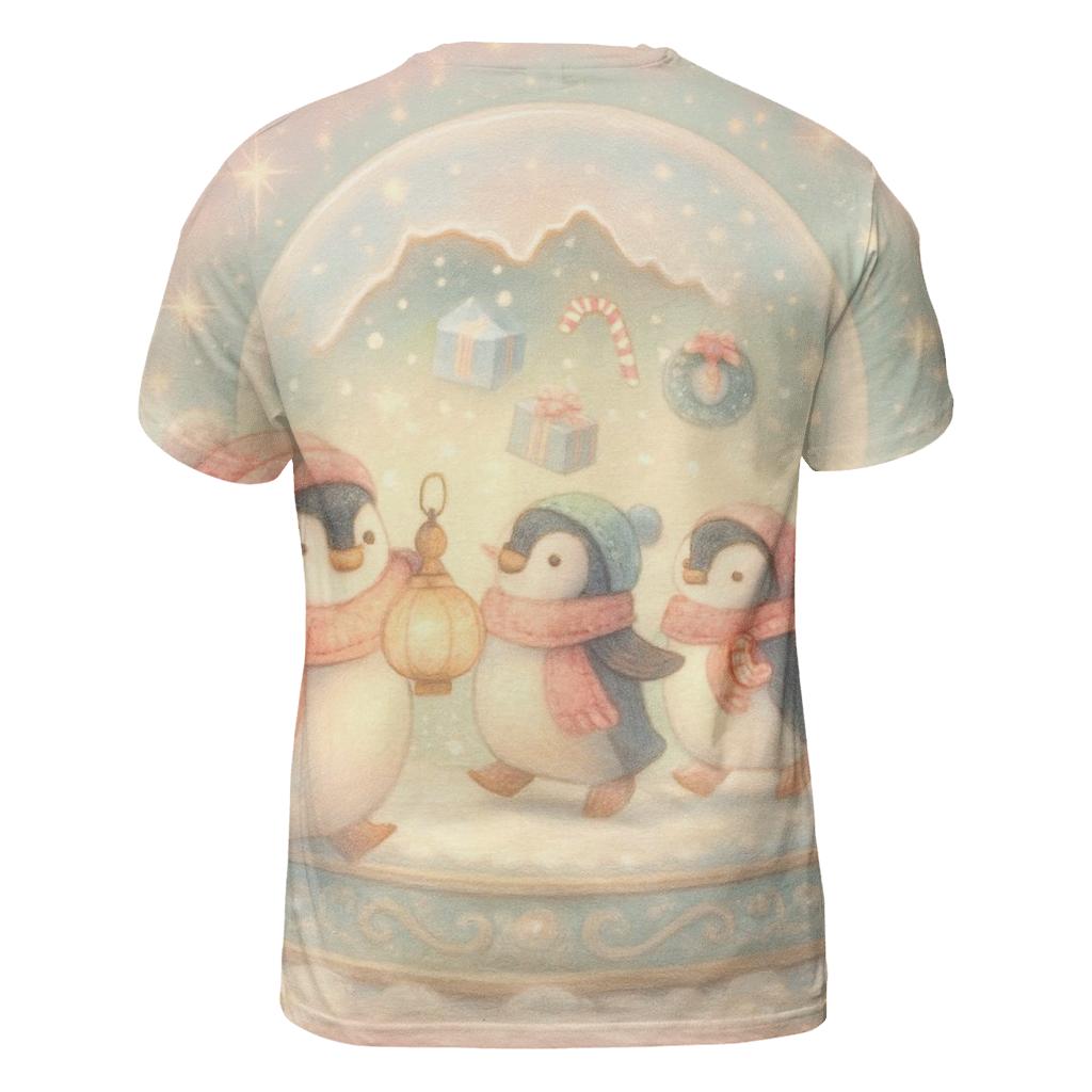 Snow Globe Penguin Parade Carousel personalized full print shirts