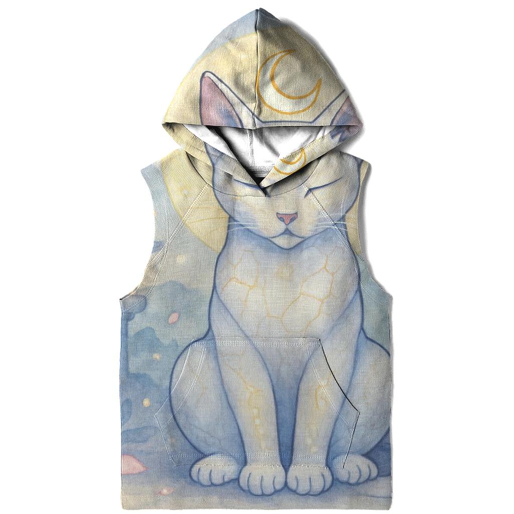 Porcelain Moon Shrine Cat hoodies fashion