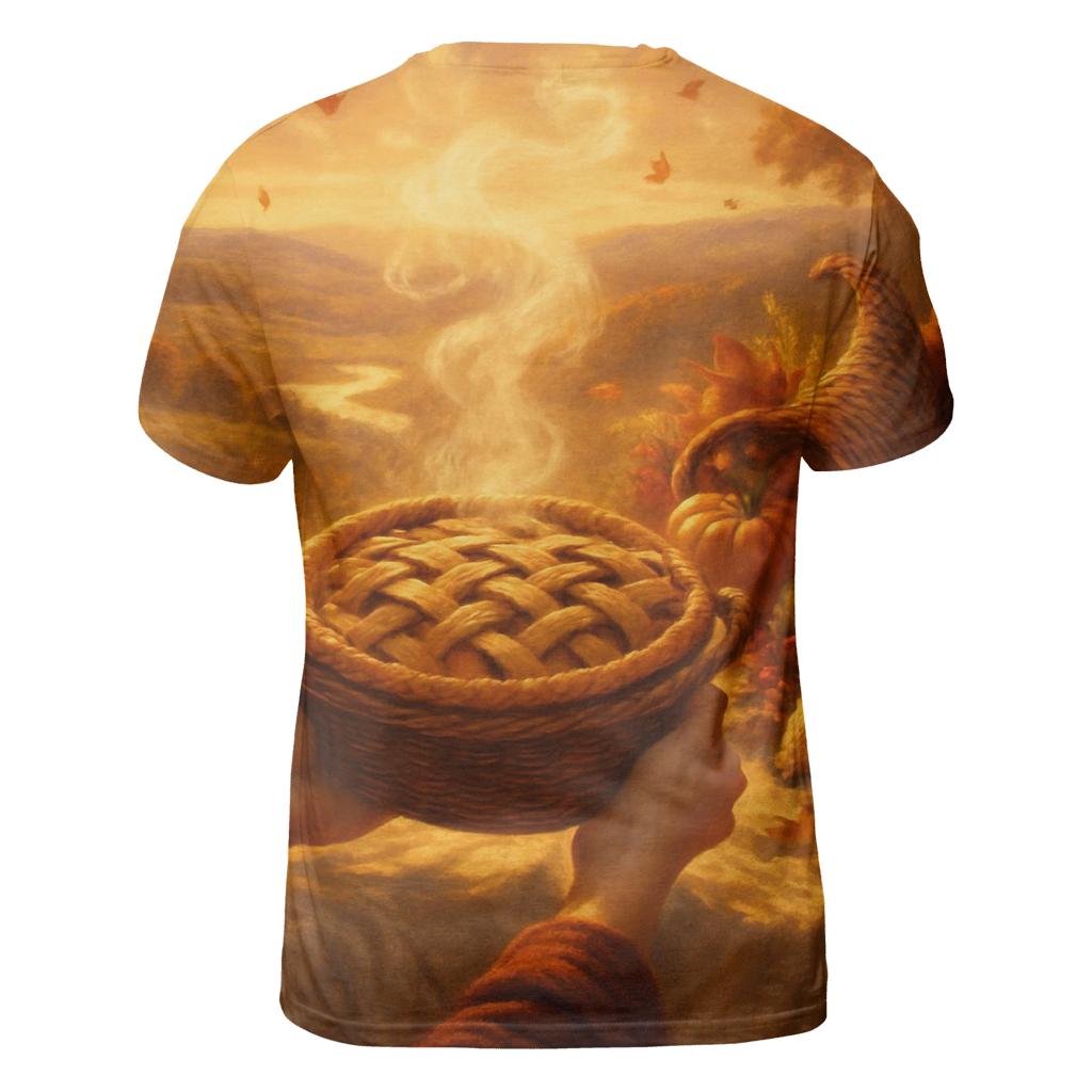 Golden Hour Table On A Hillside Overlook artistic all-over print tops