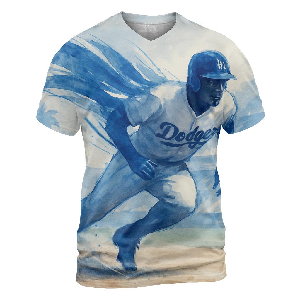 Watercolor Rally Wave Sprint unique graphic print tees