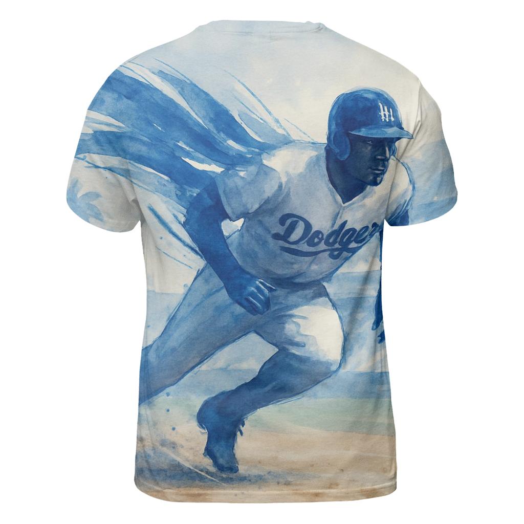 Watercolor Rally Wave Sprint unique graphic print tees