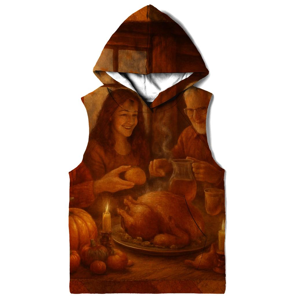 Candlelit Gratitude Cabin Feast lightweight hoodies