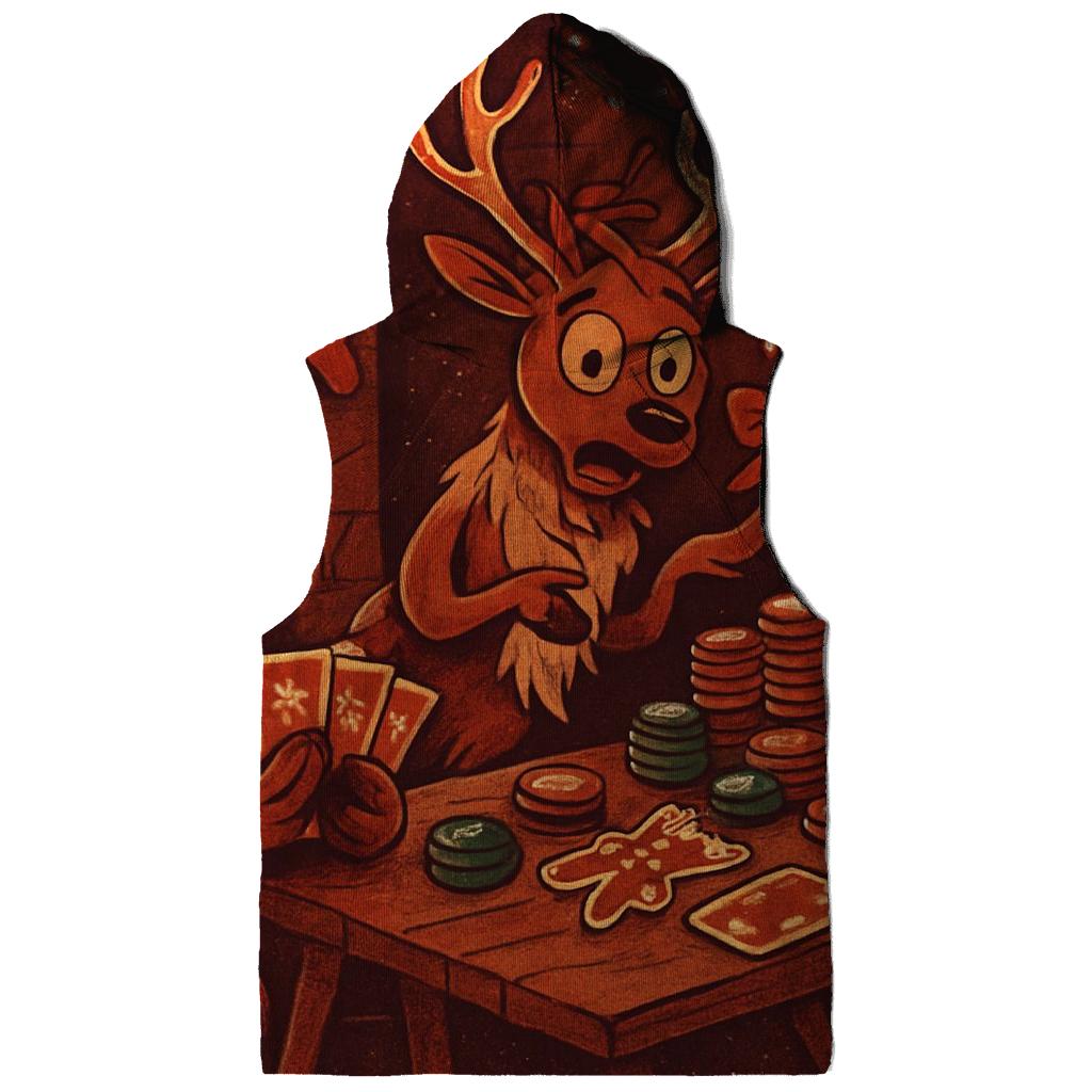 Reindeer Card Game Cabin Chaos lightweight hoodies